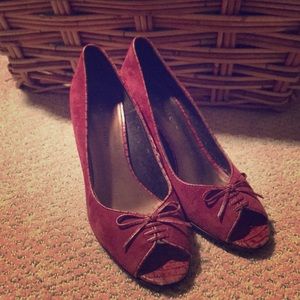 Red Anne Klein Heels